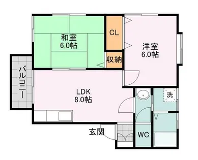 みゆきコーポⅡ【102号室】の間取り