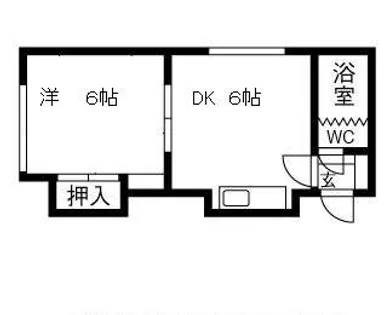 ホワイトシュロス【1号室】の間取り