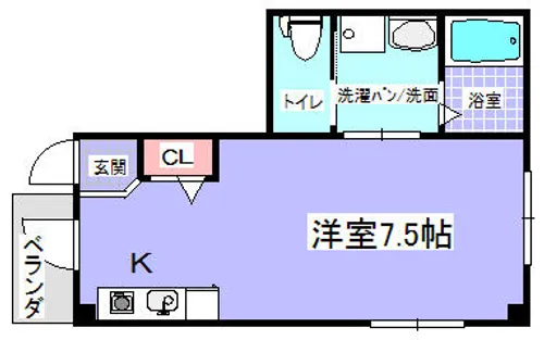 京都府京都市下京区綾小路通柳馬場西入綾材木町【マンション】の間取り