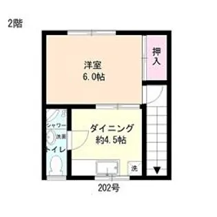 リビング姫島【2階】の間取り