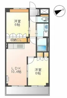 2LDKの間取り画像