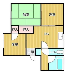 三国屋コーポ【A102号室】の間取り