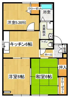 フォーレス古野【A202号室】の間取り