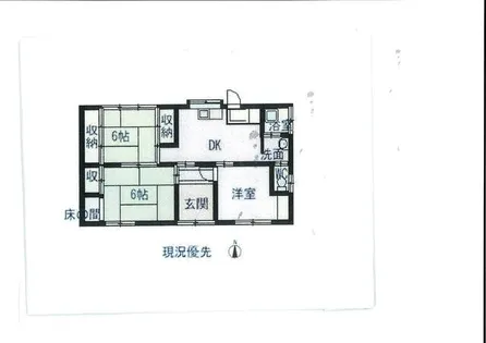 愛知県豊橋市東岩田1丁目【一戸建】の間取り