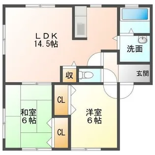 オラクルハウス B棟【101号室】の間取り
