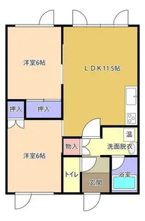 ハウスマリーナ【202号室】の間取り
