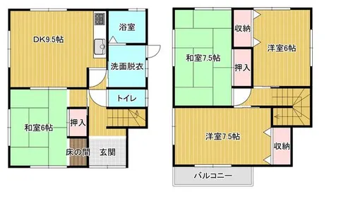 兵庫県丹波市氷上町大崎【一戸建】の間取り