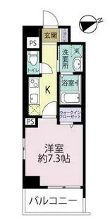 エルグランド久留米【206号室】の間取り