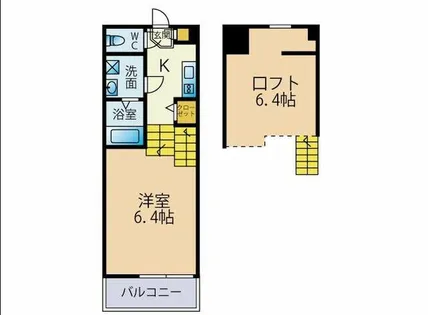 Acero箱崎【202号室】の間取り