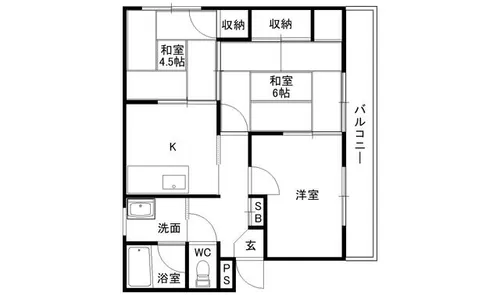 永和ハイツ【2階】の間取り