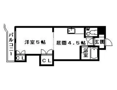 クレセント細川北25条【805号室】の間取り