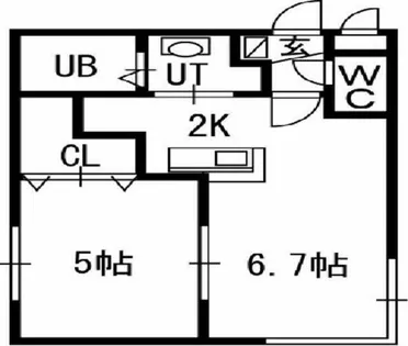 ケレス発寒【4階】の間取り