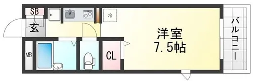 オーガスタコート【3階】の間取り