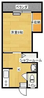 シティーベール飯塚【102号室】の間取り