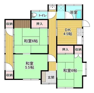 福岡県北九州市若松区深町2丁目【一戸建】の間取り