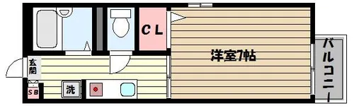 兵庫県神戸市東灘区御影郡家1丁目【アパート】の間取り