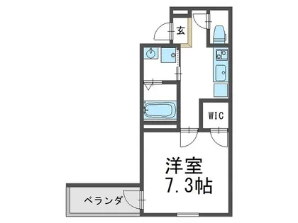 フジパレス西宮北口Ⅰ番館【2階】の間取り