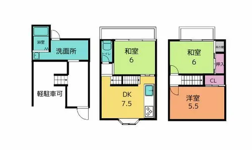 京都府京都市北区大北山原谷乾町【一戸建】の間取り