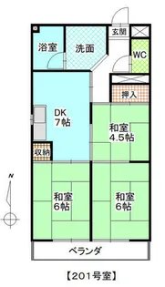 愛知県稲沢市小池2丁目【マンション】の間取り