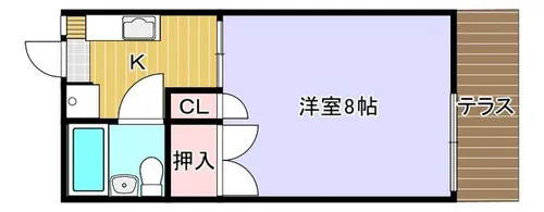 フォーブル東園田【106号室】の間取り