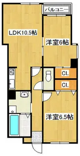 ドリーム6ハイツ【2階】の間取り