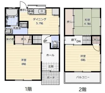 兵庫県姫路市城北新町1丁目【一戸建】の間取り