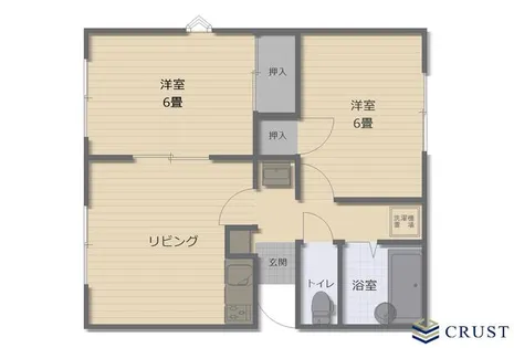 福岡県久留米市長門石2丁目【アパート】の間取り