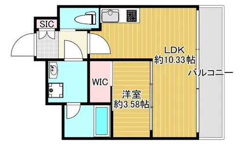 大阪府大阪市港区波除5丁目【マンション】の間取り