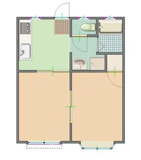 サニーコートいのかみ【2階】の間取り