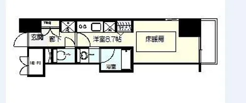 兵庫県神戸市中央区楠町6丁目【マンション】の間取り