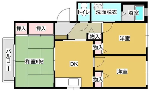 福岡県北九州市八幡西区白岩町【アパート】の間取り