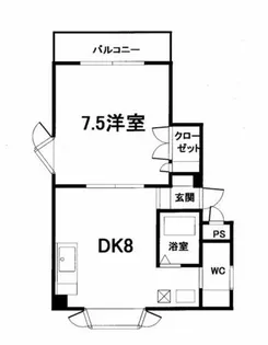 オーシャンテラス夏井ヶ浜【201号室】の間取り