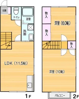 愛知県豊橋市前芝町字西青【アパート】の間取り