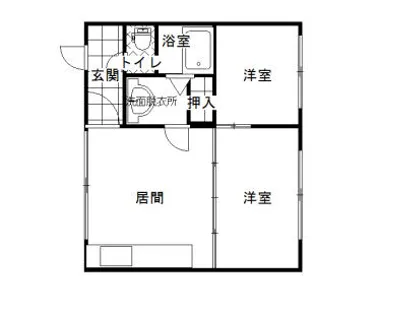ロイヤルハイツ南14条【2階】の間取り