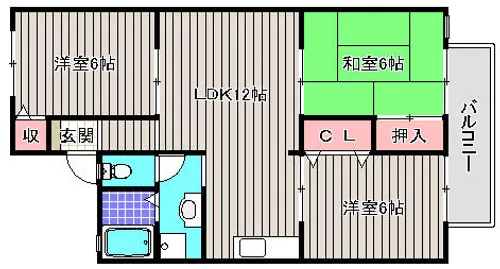 アットハウスMATSUTANI【1階】の間取り
