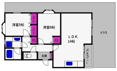 兵庫県神戸市東灘区住吉東町4丁目【マンション】の間取り