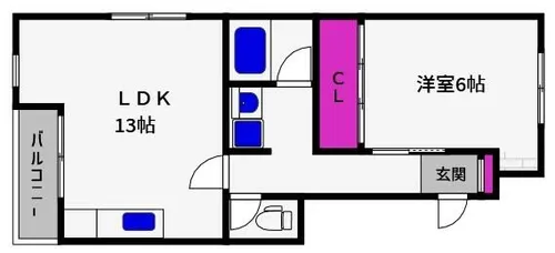 兵庫県神戸市東灘区住吉東町4丁目【マンション】の間取り