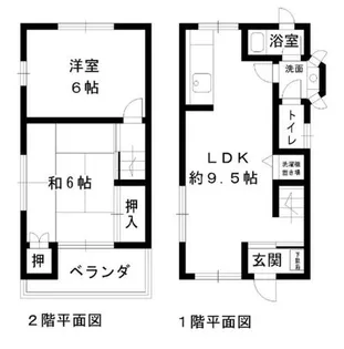 大阪府堺市東区南野田【一戸建】の間取り