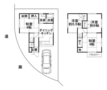 和歌山県橋本市胡麻生【一戸建】の間取り