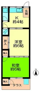 松栄荘【1階】の間取り