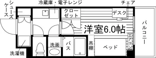 学生会館 Campus terrace大阪緑橋【1階】の間取り