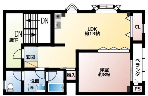 シティハウスリッチモンド【3階】の間取り