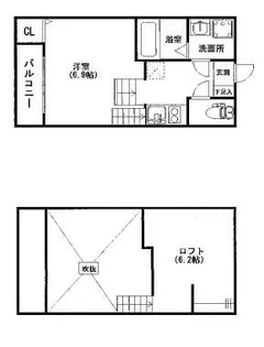 park side 吹上【2階】の間取り