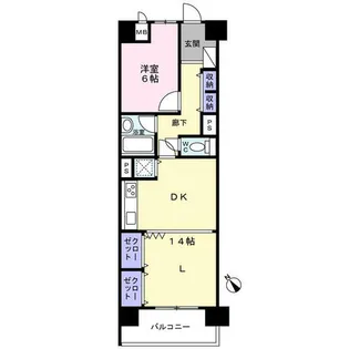 ライオンズマンション杁中ガーデン【3階】の間取り