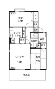 ラ・フォーレ【2階】の間取り