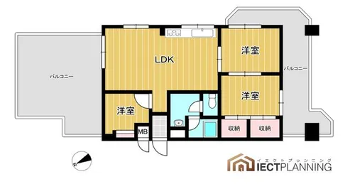 ウイング通町【8階】の間取り