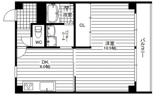 大阪府大阪市浪速区元町1丁目【マンション】の間取り