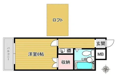 レオパレス住吉東第2【202号室】の間取り