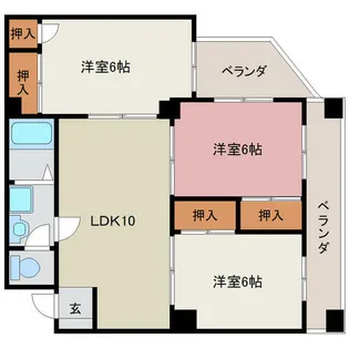 白亜ビル【402号室】の間取り