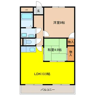 メゾンボヌール【3階】の間取り